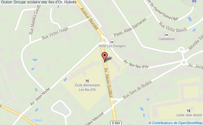plan Groupe Scolaire Des Iles D'or. Hyères Hyères