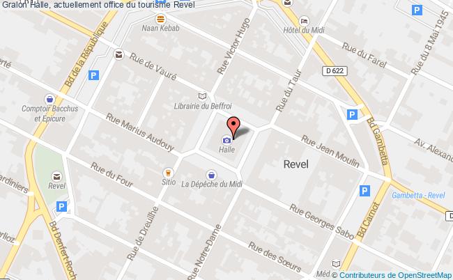 plan Halle, Actuellement Office Du Tourisme Revel Revel
