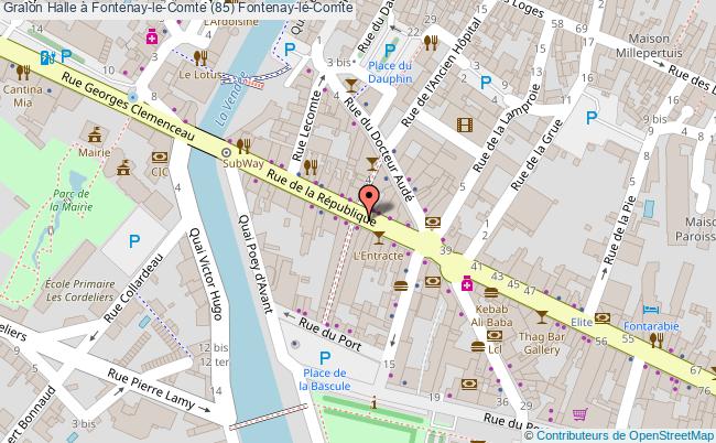 plan Halle à Fontenay-le-comte (85) Fontenay-le-comte Fontenay-le-Comte