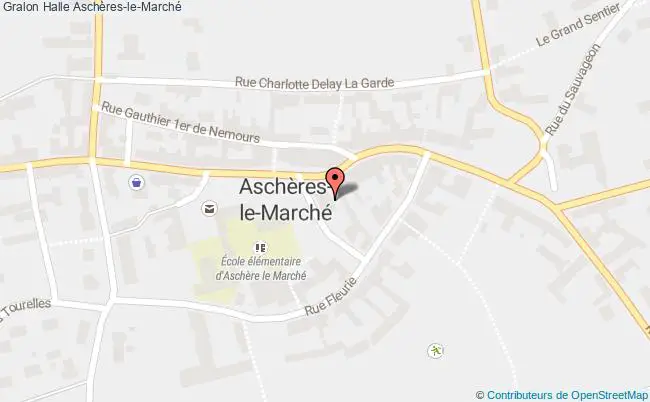 plan Halle Aschères-le-marché Aschères-le-Marché