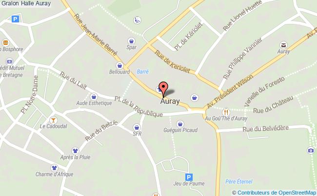 plan Halle Auray Auray