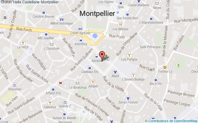 plan Halle Castellane Montpellier Montpellier