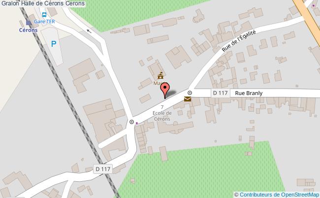plan Halle De Cérons Cerons Cerons