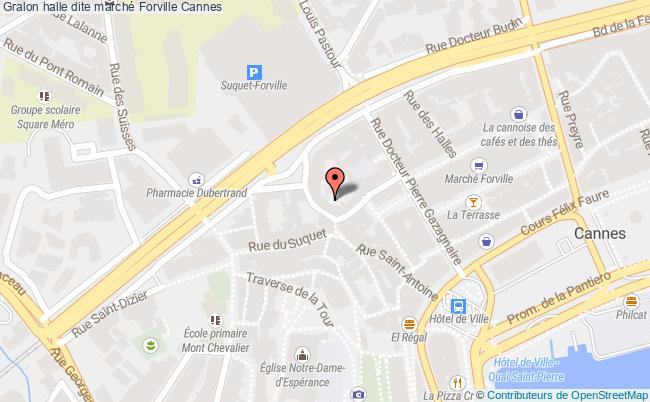 plan Halle Dite Marché Forville Cannes Cannes