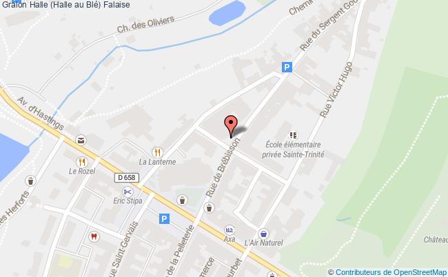 plan Halle (halle Au Blé) Falaise Falaise
