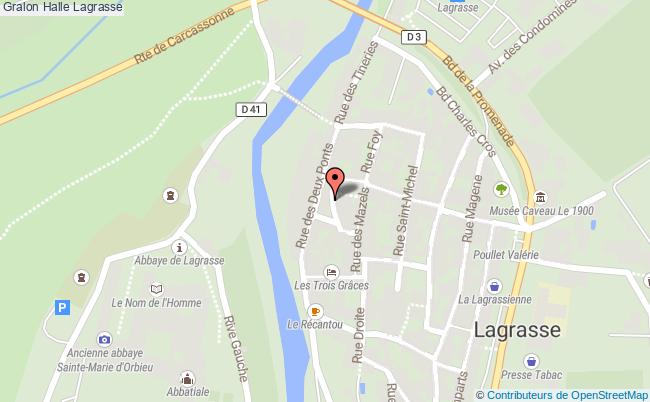 plan Halle Lagrasse Lagrasse