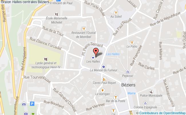 plan Halles Centrales Béziers Béziers