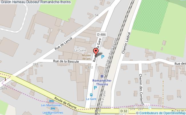 plan Hameau Duboeuf Romanèche-thorins Romanèche-thorins