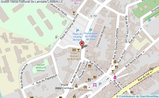 plan Haras National De Lamballe Lamballe LAMBALLE