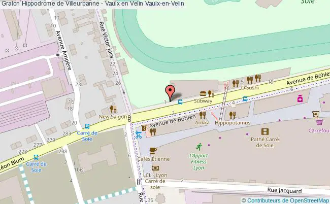 plan Hippodrome De Villeurbanne - Vaulx En Velin Vaulx-en-velin Vaulx-en-Velin