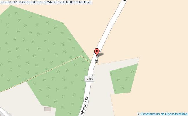 plan Historial De La Grande Guerre Peronne PERONNE