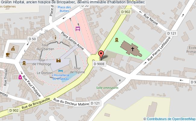 plan Hôpital, Ancien Hospice De Bricquebec, Devenu Immeuble D'habitation Bricquebec Bricquebec