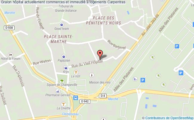 plan Hôpital Actuellement Commerces Et Immeuble à Logements Carpentras Carpentras