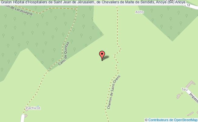 Hôpital d'Hospitaliers de Saint Jean de Jérusalem, de Chevaliers de Malte de Sendets, Anoye (64)