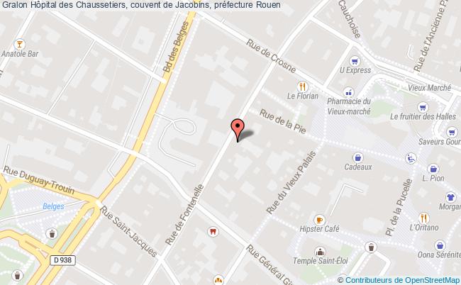 Hôpital des Chaussetiers, couvent de Jacobins, préfecture