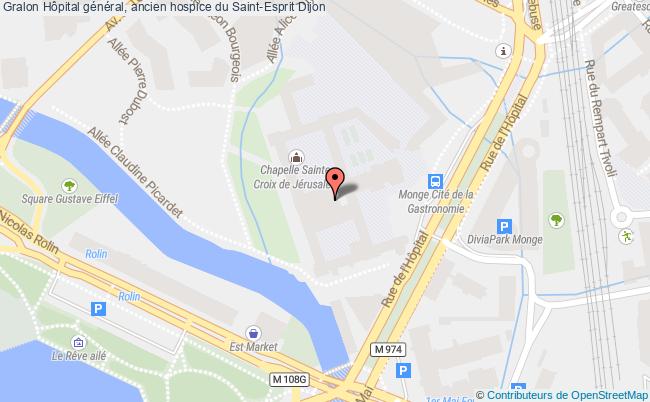 plan Hôpital Général, Ancien Hospice Du Saint-esprit Dijon Dijon