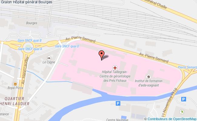 plan Hôpital Général Bourges Bourges