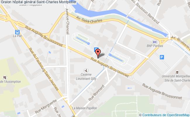 plan Hôpital Général Saint-charles Montpellier Montpellier
