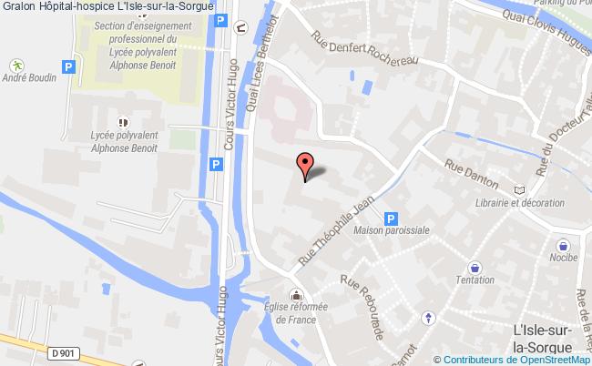 plan Hôpital-hospice L'isle-sur-la-sorgue L'Isle-sur-la-Sorgue