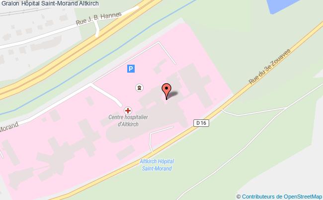 plan Hôpital Saint-morand Altkirch Altkirch
