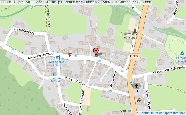 plan Hospice Saint-jean-baptiste, Puis Centre De Vacances De L'arbizon à Guchen (65) Guchen Guchen