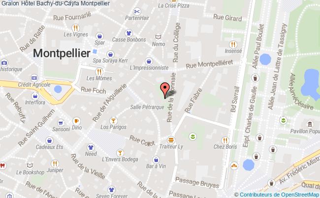 plan Hôtel Bachy-du-cayla Montpellier Montpellier