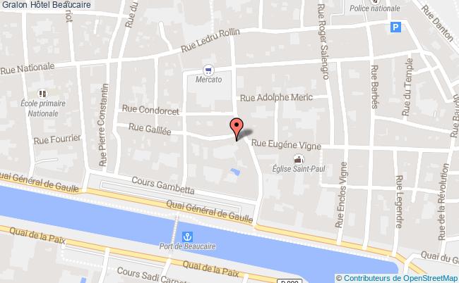 plan Hôtel Beaucaire Beaucaire