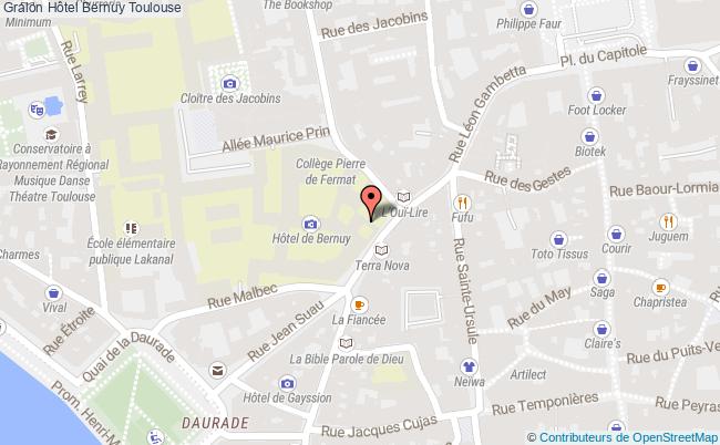 plan Hôtel Bernuy Toulouse Toulouse