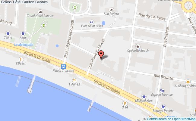 plan Hôtel Carlton Cannes Cannes