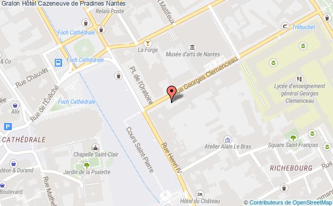 plan Hôtel Cazeneuve De Pradines Nantes Nantes