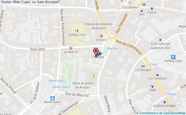 plan Hôtel Cujas, Ou Salvi Bourges Bourges