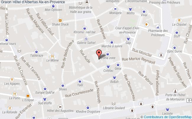plan Hôtel D'albertas Aix-en-provence Aix-en-Provence