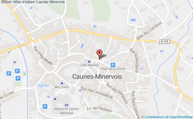 plan Hôtel D'alibert Caunes-minervois Caunes-Minervois