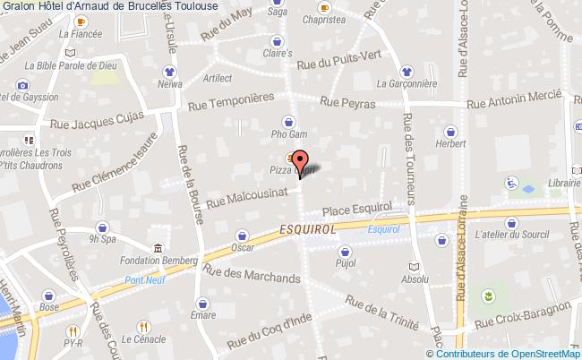 plan Hôtel D'arnaud De Brucelles Toulouse Toulouse