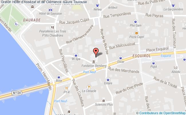 plan Hôtel D'assézat Et De Clémence Isaure Toulouse Toulouse