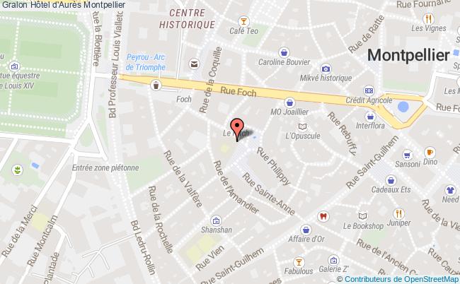 plan Hôtel D'aurès Montpellier Montpellier