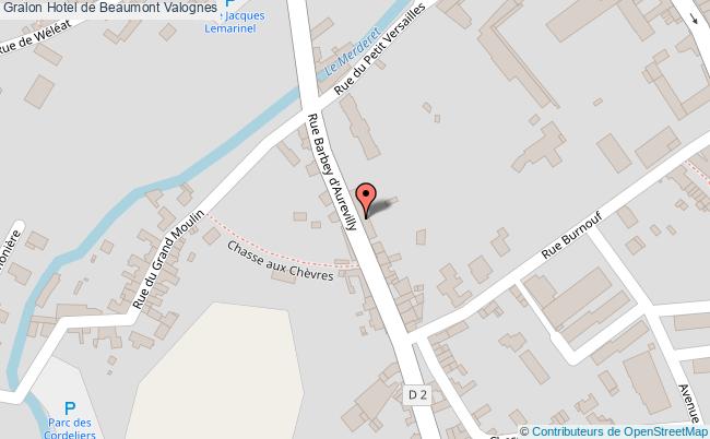 plan Hotel De Beaumont Valognes Valognes