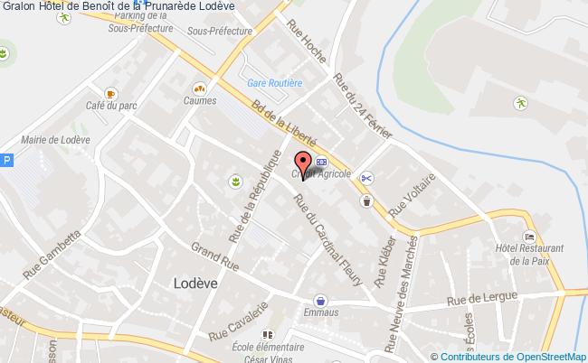 plan Hôtel De Benoît De La Prunarède Lodève Lodève