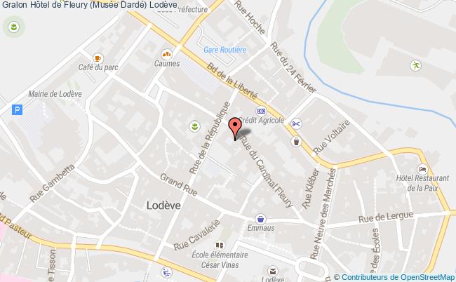 plan Hôtel De Fleury (musée Dardé) Lodève Lodève