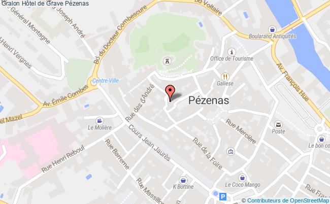 plan Hôtel De Grave Pézenas Pézenas