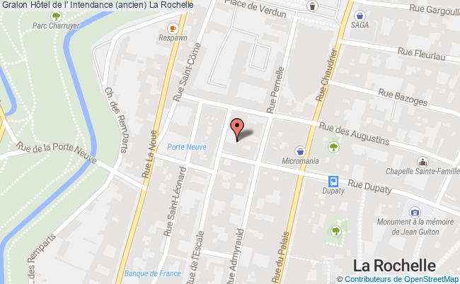 plan Hôtel De L' Intendance (ancien) La Rochelle La Rochelle