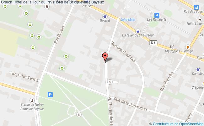 plan Hôtel De La Tour Du Pin (hôtel De Bricqueville) Bayeux Bayeux