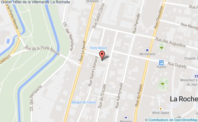 plan Hôtel De La Villemarais La Rochelle La Rochelle