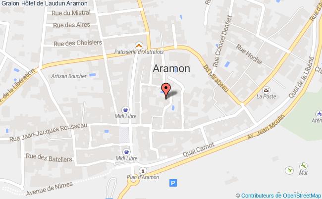 plan Hôtel De Laudun Aramon Aramon