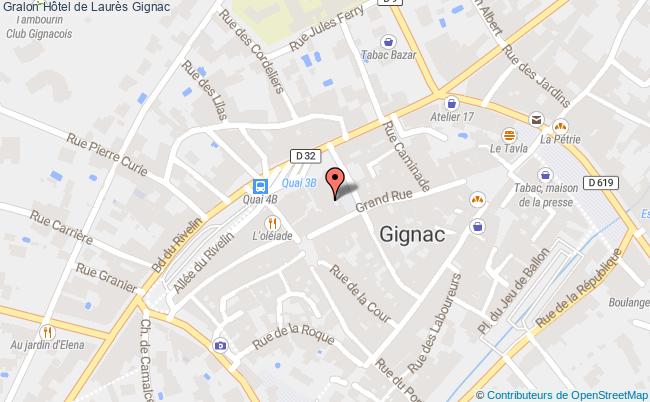 plan Hôtel De Laurès Gignac Gignac