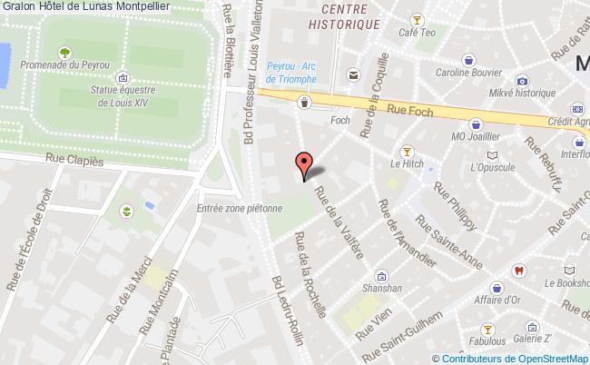 plan Hôtel De Lunas Montpellier Montpellier
