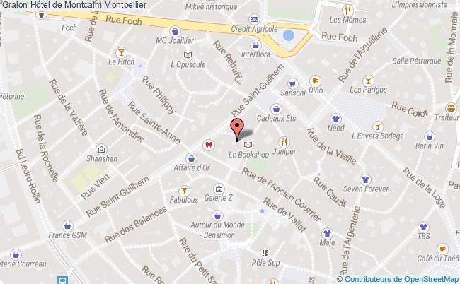 plan Hôtel De Montcalm Montpellier Montpellier