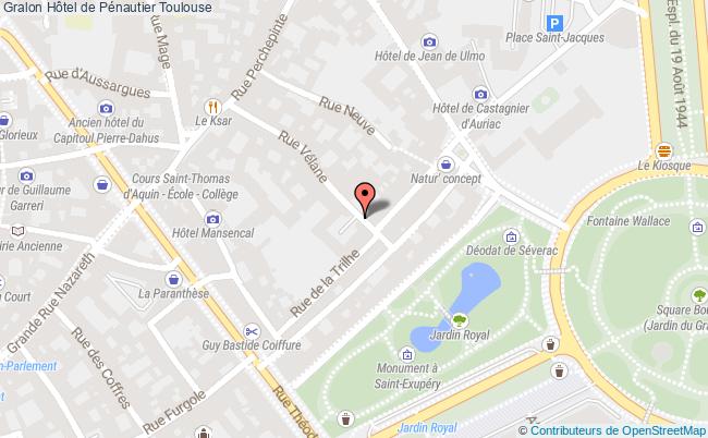 plan Hôtel De Pénautier Toulouse Toulouse