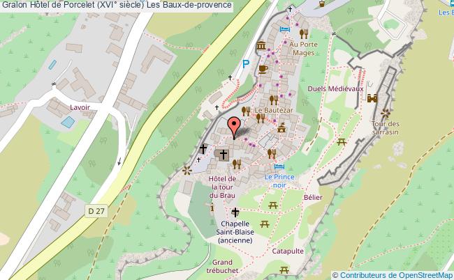plan Hôtel De Porcelet (xvi° Siècle) Les Baux-de-provence Les Baux-de-provence