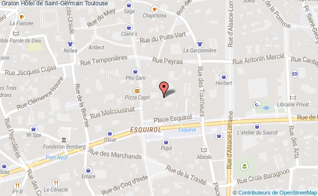 plan Hôtel De Saint-germain Toulouse Toulouse